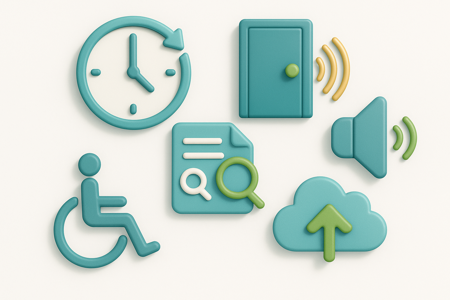 Accessibility accommodations and documentation submission icons