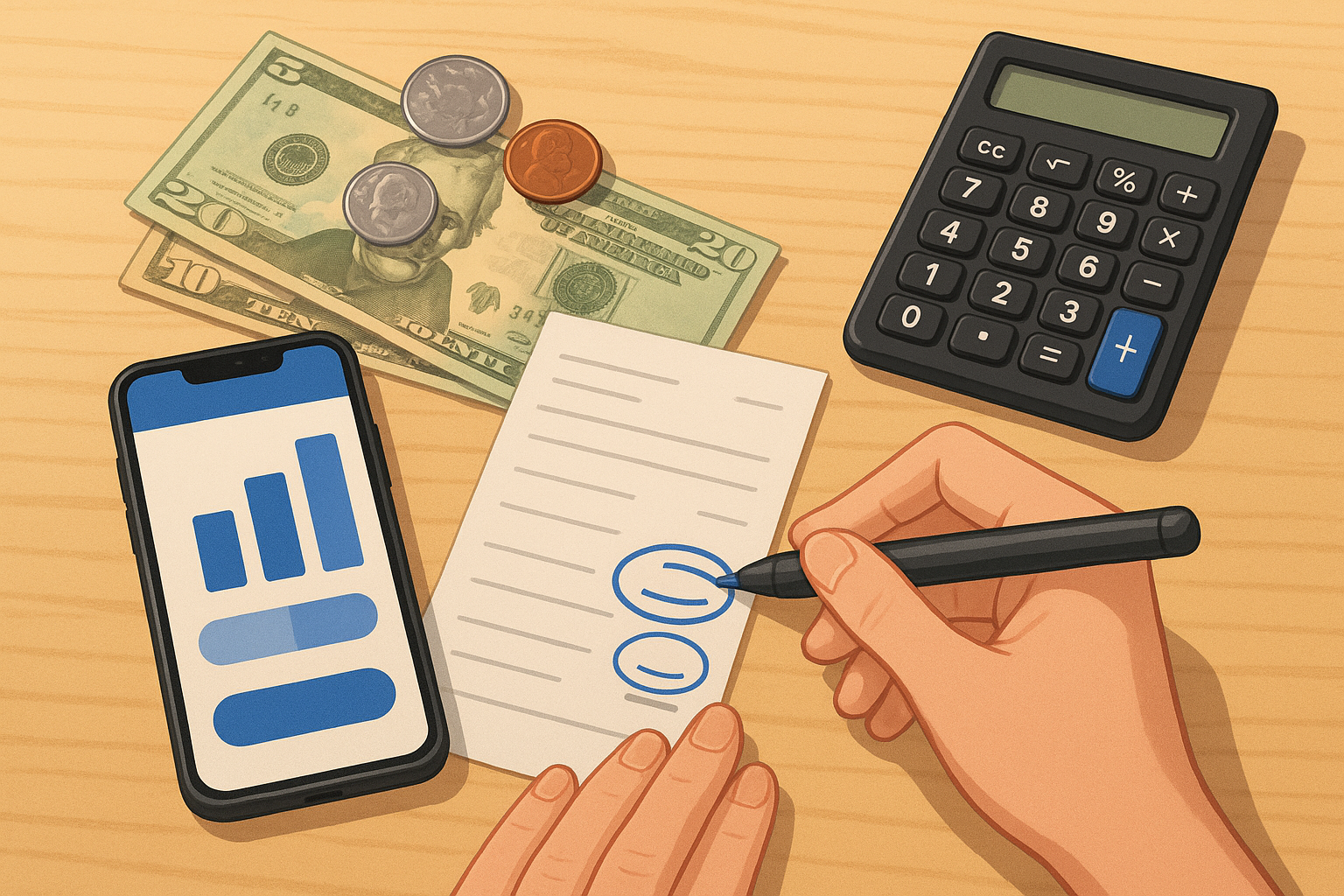 Calculating a restaurant tip on a bill
