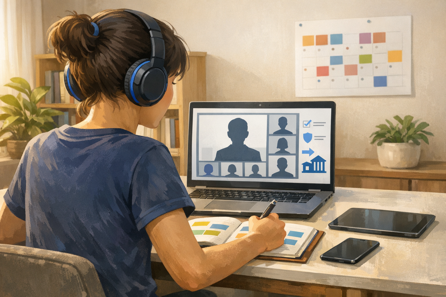 A–G approved online course at home with virtual classroom